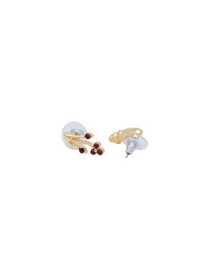 red metal studs earring - 17542957 - Standard Image - 3