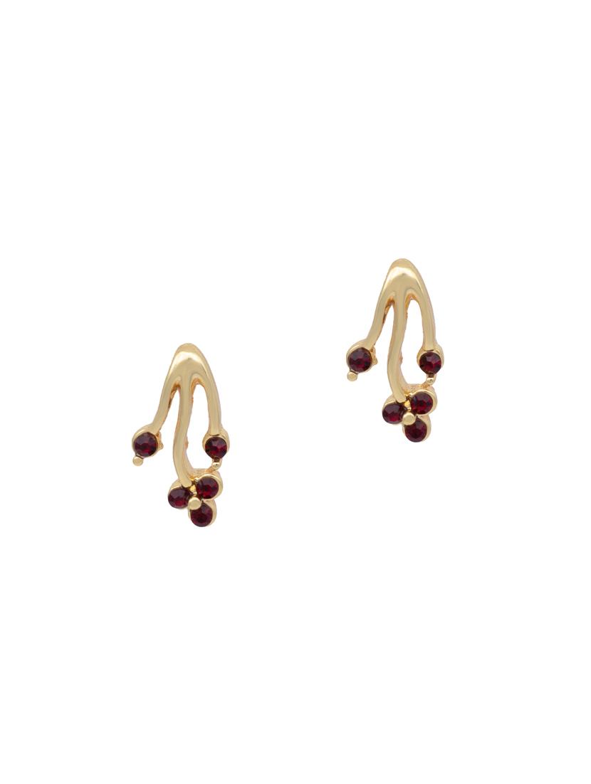 red metal studs earring - 17542957 - Zoom Image - 2