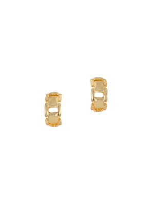 gold metal hoop earring - 17542959 - Standard Image - 2