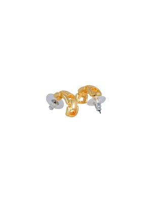 gold metal hoop earring - 17542959 - Standard Image - 3