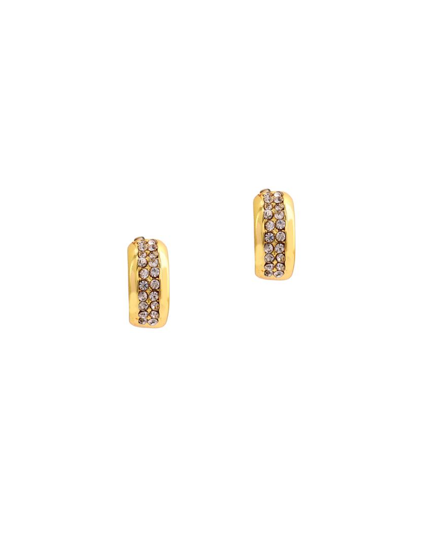 gold metal studs earring - 17542960 - Zoom Image - 2