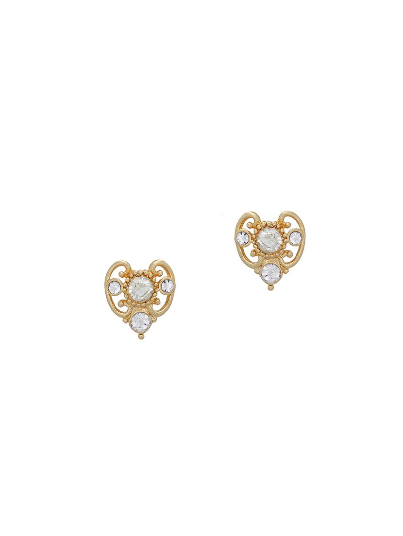 gold metal studs earring - 17542969 - Zoom Image - 2