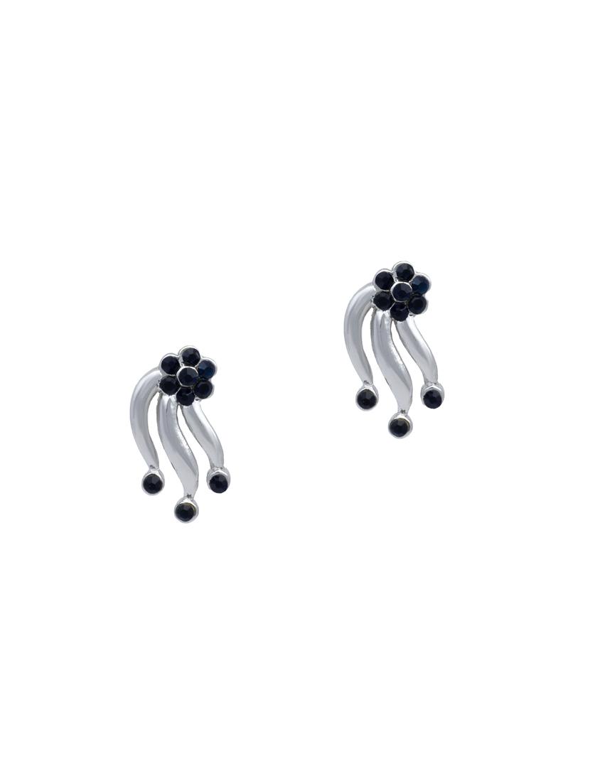 blue metal studs earring - 17542970 - Zoom Image - 2