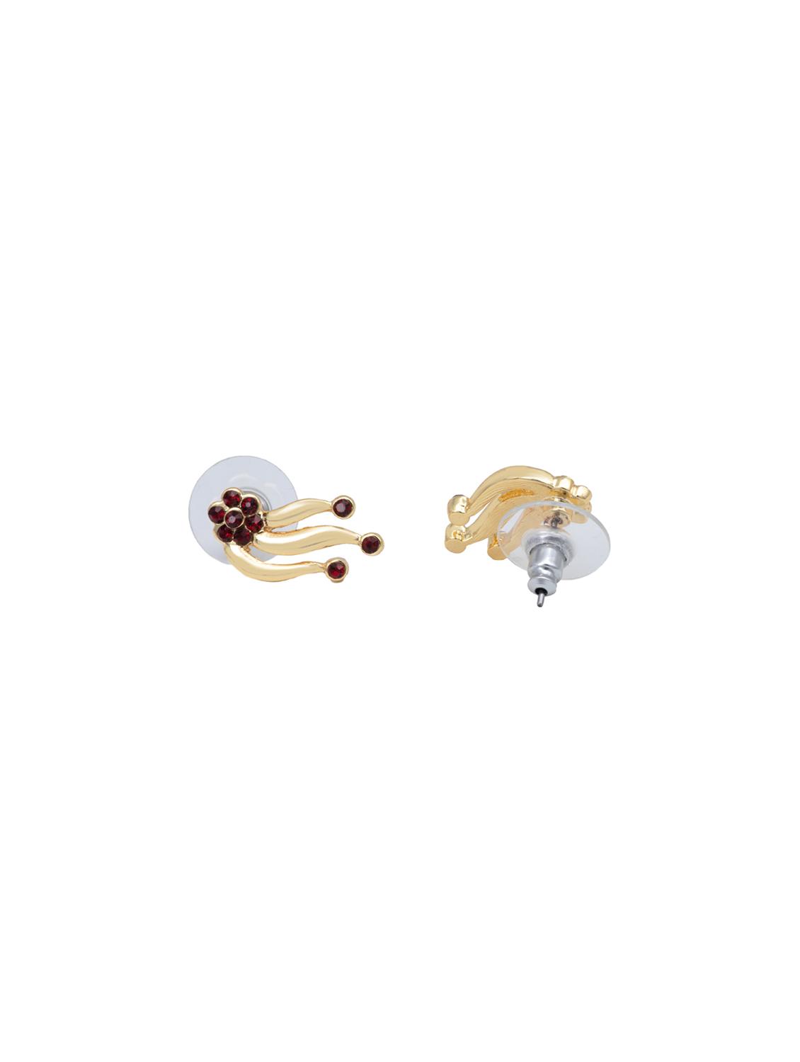 red metal studs earring - 17542972 - Zoom Image - 3