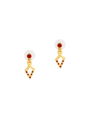 red metal drop earring - 17542979 - Standard Image - 2