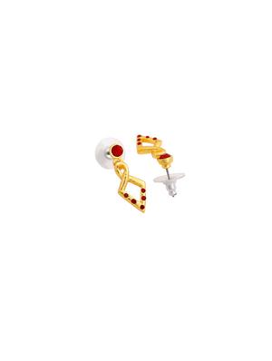 red metal drop earring - 17542979 - Standard Image - 3