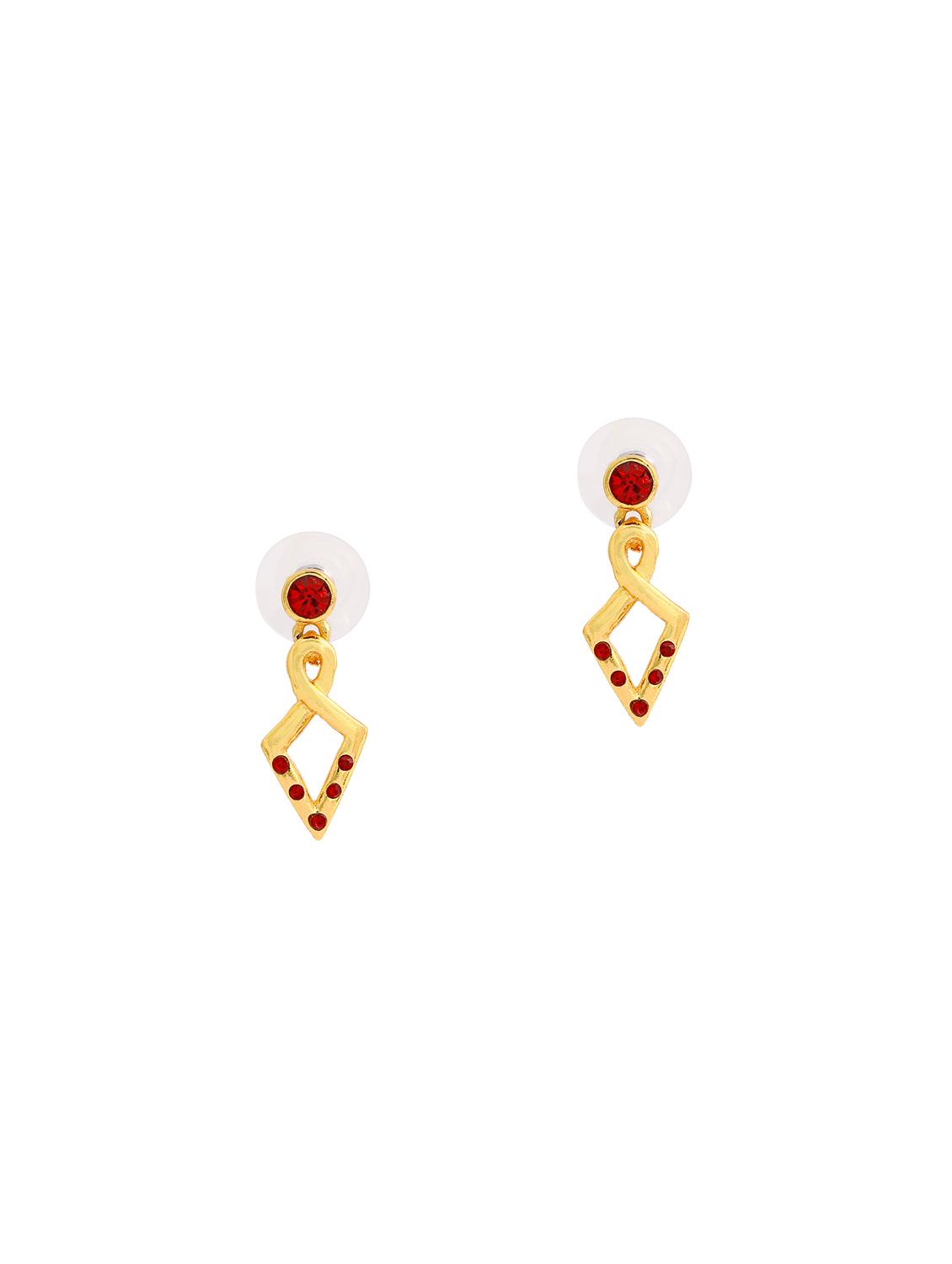 red metal drop earring - 17542979 - Zoom Image - 2