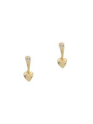 gold metal studs earring - 17542983 - Standard Image - 2