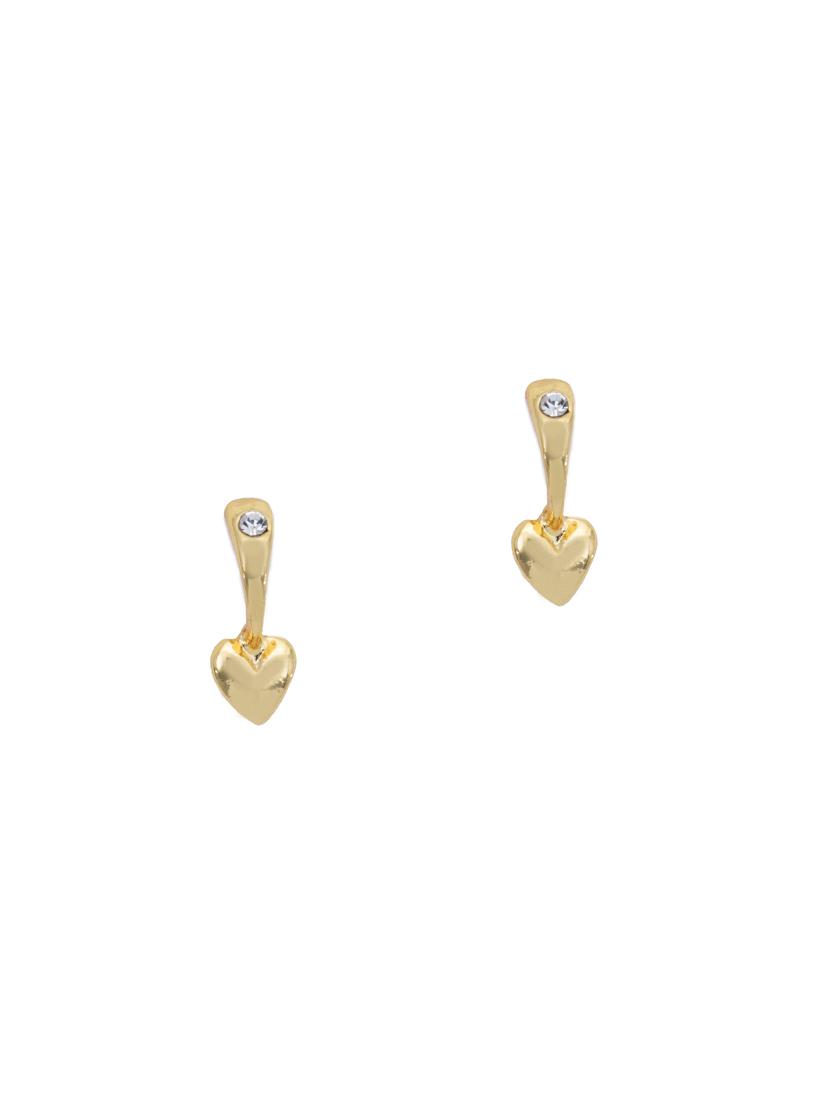 gold metal studs earring - 17542983 - Zoom Image - 2