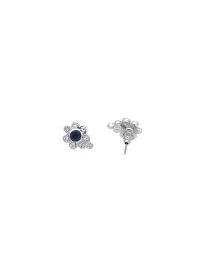 blue metal studs earring - 17542984 - Standard Image - 3