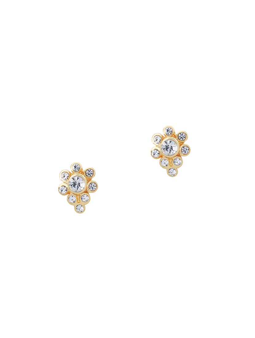 gold metal studs earring - 17542985 - Zoom Image - 2