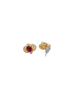 red metal studs earring - 17542988 - Standard Image - 3