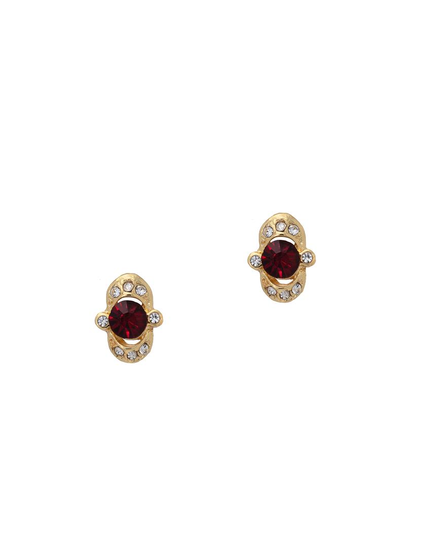 red metal studs earring - 17542988 - Zoom Image - 2