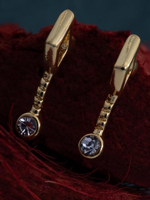 purple metal studs earring - 17542993 - Standard Image - 1