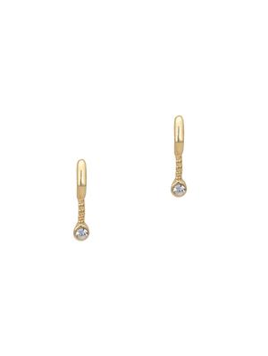 purple metal studs earring - 17542993 - Standard Image - 2