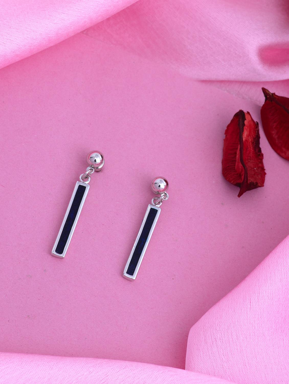 black metal drop earring - 17542994 - Zoom Image - 1