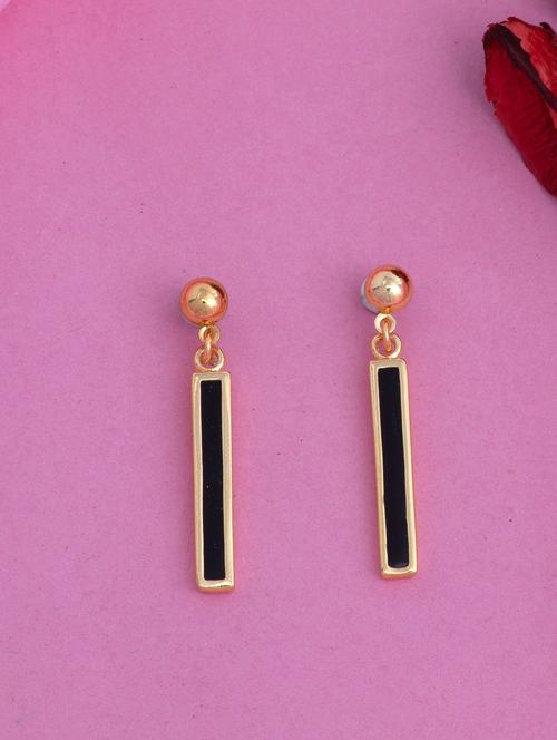 black metal drop earring - 17542996 - Standard Image - 1