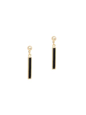 black metal drop earring - 17542996 - Standard Image - 2