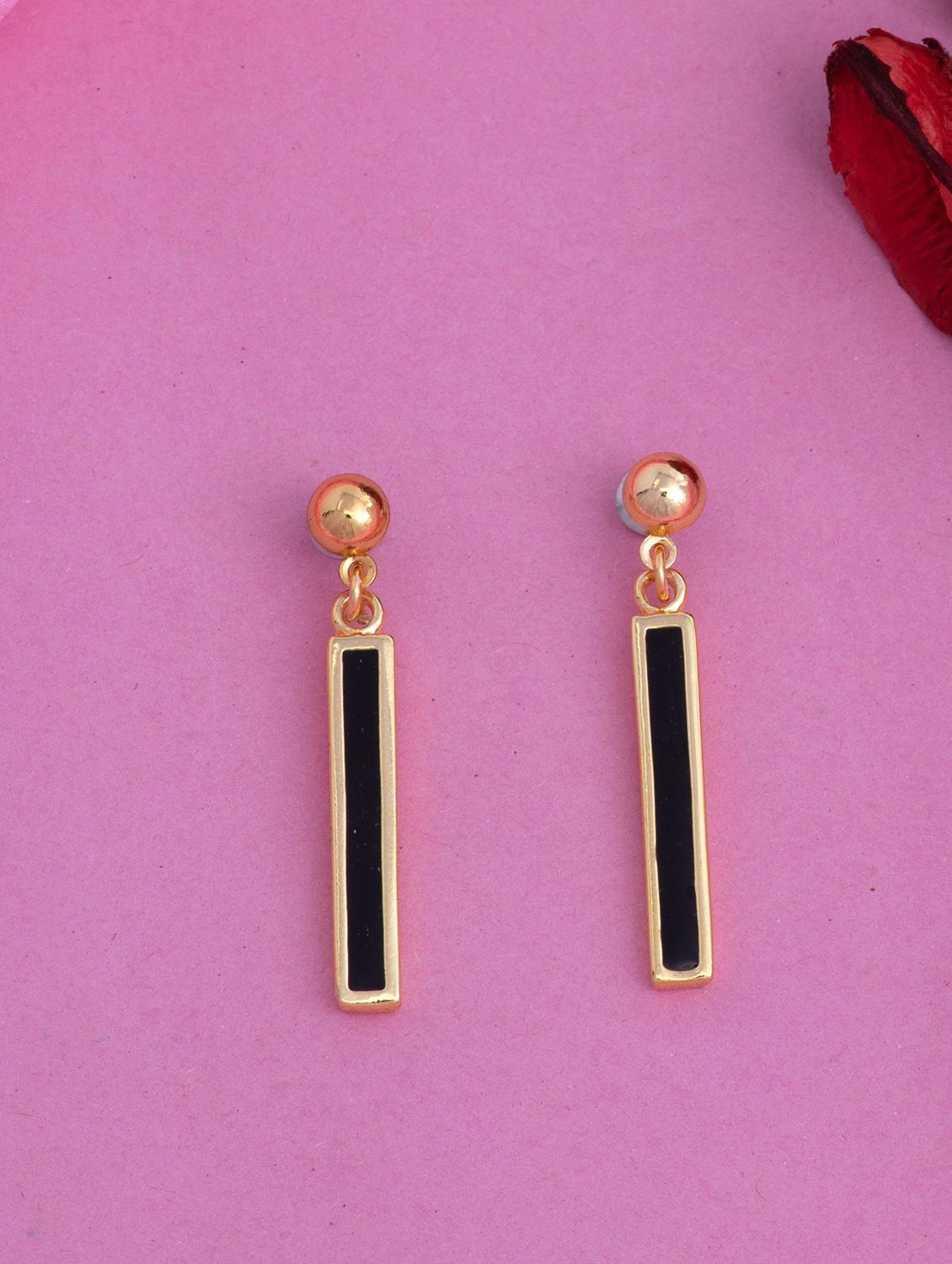 black metal drop earring - 17542996 - Zoom Image - 1