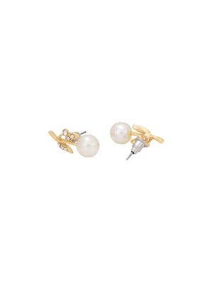 red metal studs earring - 17543003 - Standard Image - 3