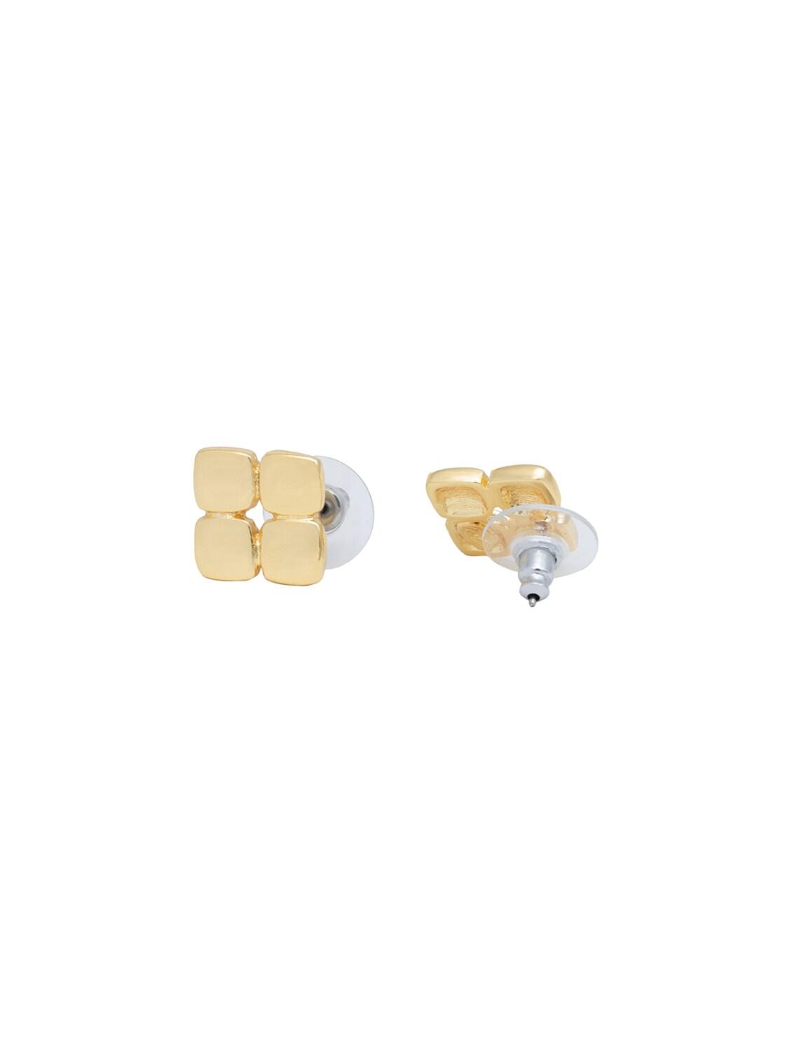 gold metal studs earring - 17543007 - Zoom Image - 3