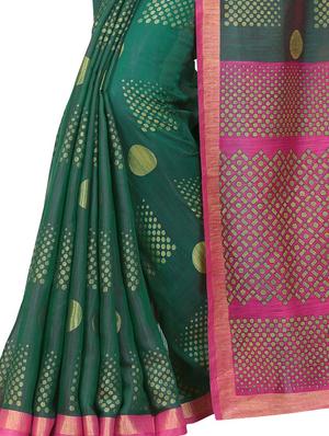 geometrical printed saree with blouse - 17543196 - Standard Image - 2