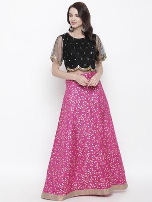 black net crop top - 17543332 - Standard Image - 4