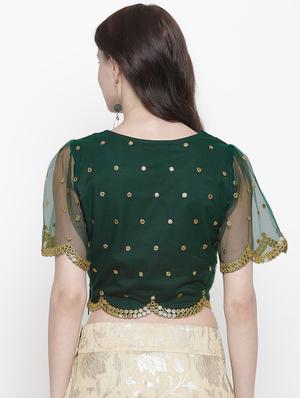 green net crop top - 17543333 - Standard Image - 3