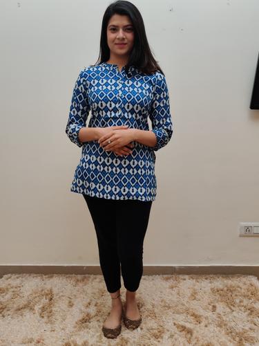 cotton printed shirt kurti - 17543345 - Very Small Image - 1