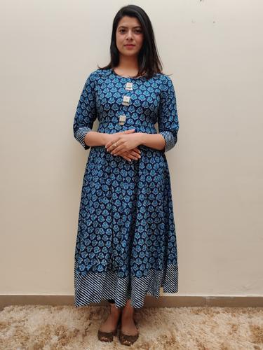 anarkali printed kurta - 17543373 - Very Small Image - 1