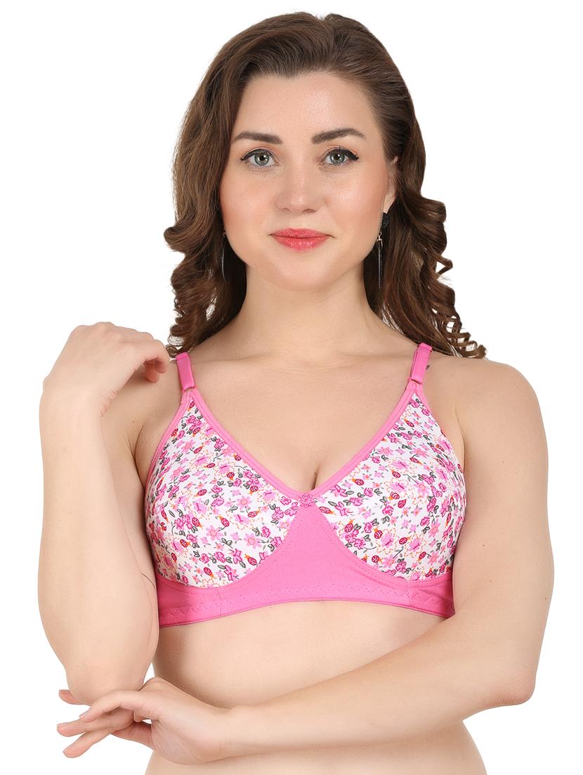 pink rayon regular bra - 17543379 - Zoom Image - 1