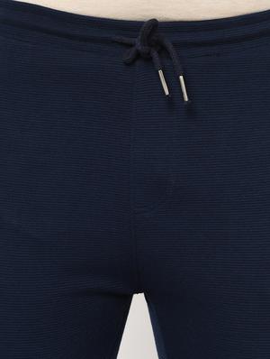 navy blue solid full length track pant - 17543417 - Standard Image - 5