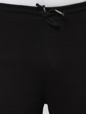 black solid full length track pant - 17543418 - Standard Image - 5