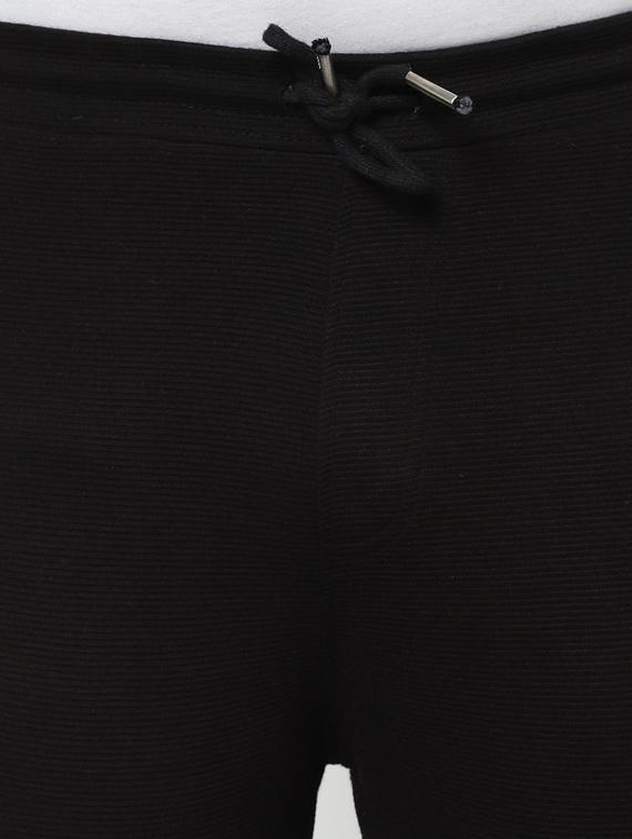 black solid full length track pant - 17543418 - Zoom Image - 5