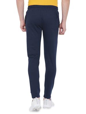 navy blue solid full length track pant - 17543424 - Standard Image - 3