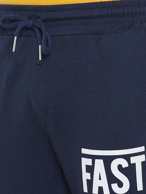 navy blue solid full length track pant - 17543424 - Standard Image - 5