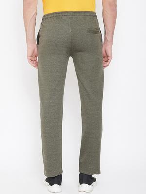 green printed full length track pant - 17543427 - Standard Image - 3