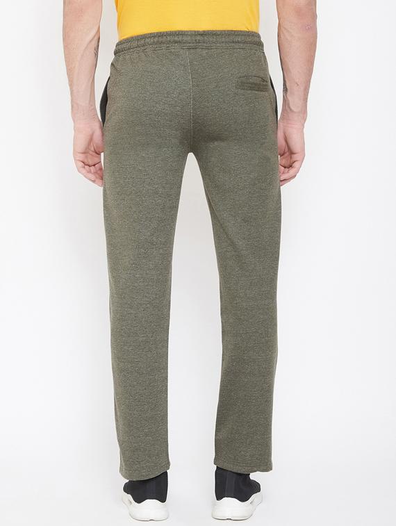 green printed full length track pant - 17543427 - Zoom Image - 3