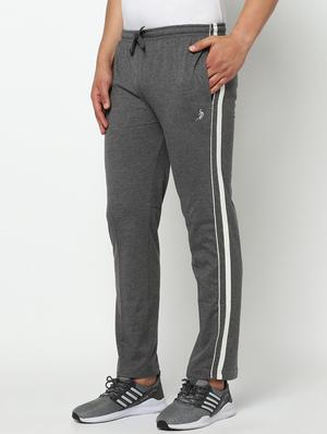 grey side taped full length track pant - 17543429 - Standard Image - 2