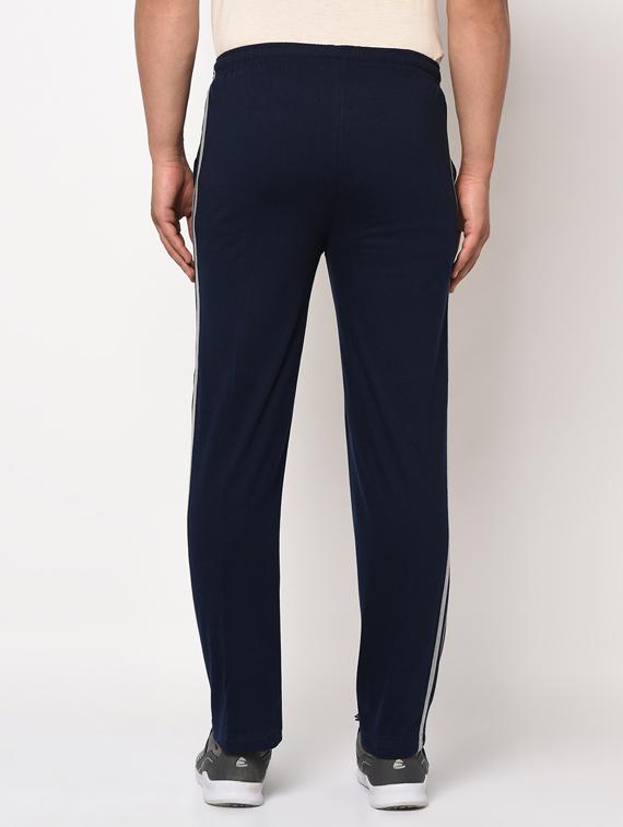 navy blue side striped full length track pant - 17543431 - Zoom Image - 3
