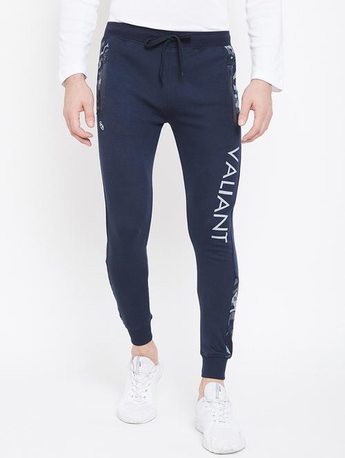 navy blue printed jogger - 17543434 - Standard Image - 1