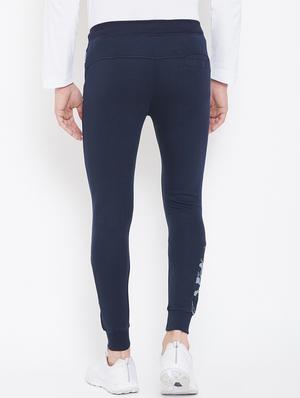 navy blue printed jogger - 17543434 - Standard Image - 3