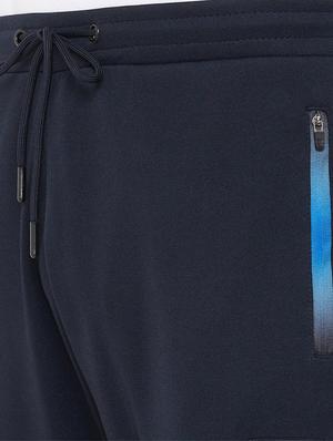 navy blue printed jogger - 17543434 - Standard Image - 5