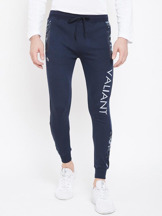 navy blue printed jogger - 17543434 - Zoom Image - 1