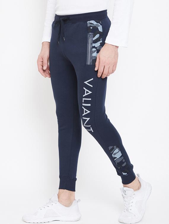 navy blue printed jogger - 17543434 - Zoom Image - 2