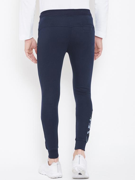 navy blue printed jogger - 17543434 - Zoom Image - 3