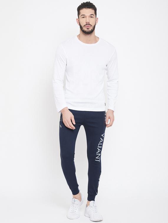 navy blue printed jogger - 17543434 - Zoom Image - 4