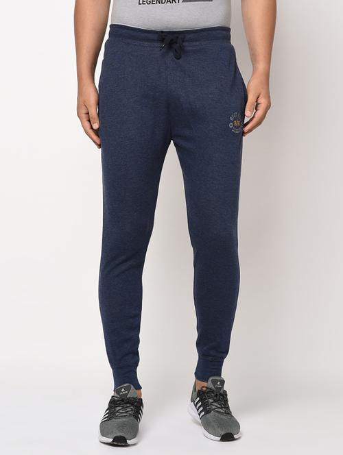navy blue solid jogger - 17543436 - Standard Image - 1