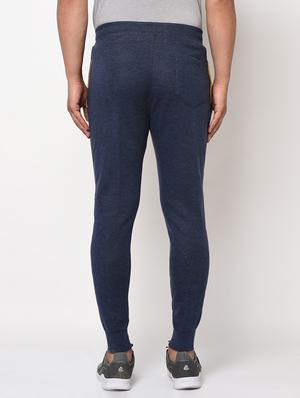 navy blue solid jogger - 17543436 - Standard Image - 3