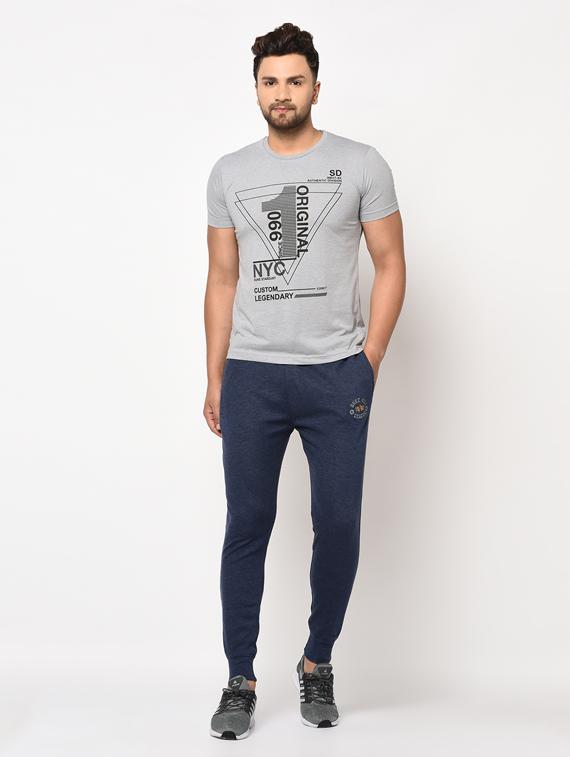 navy blue solid jogger - 17543436 - Zoom Image - 4